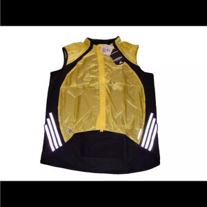 Adidas Sleeveless ClimaProof Reflective Running Bike Zip Vest